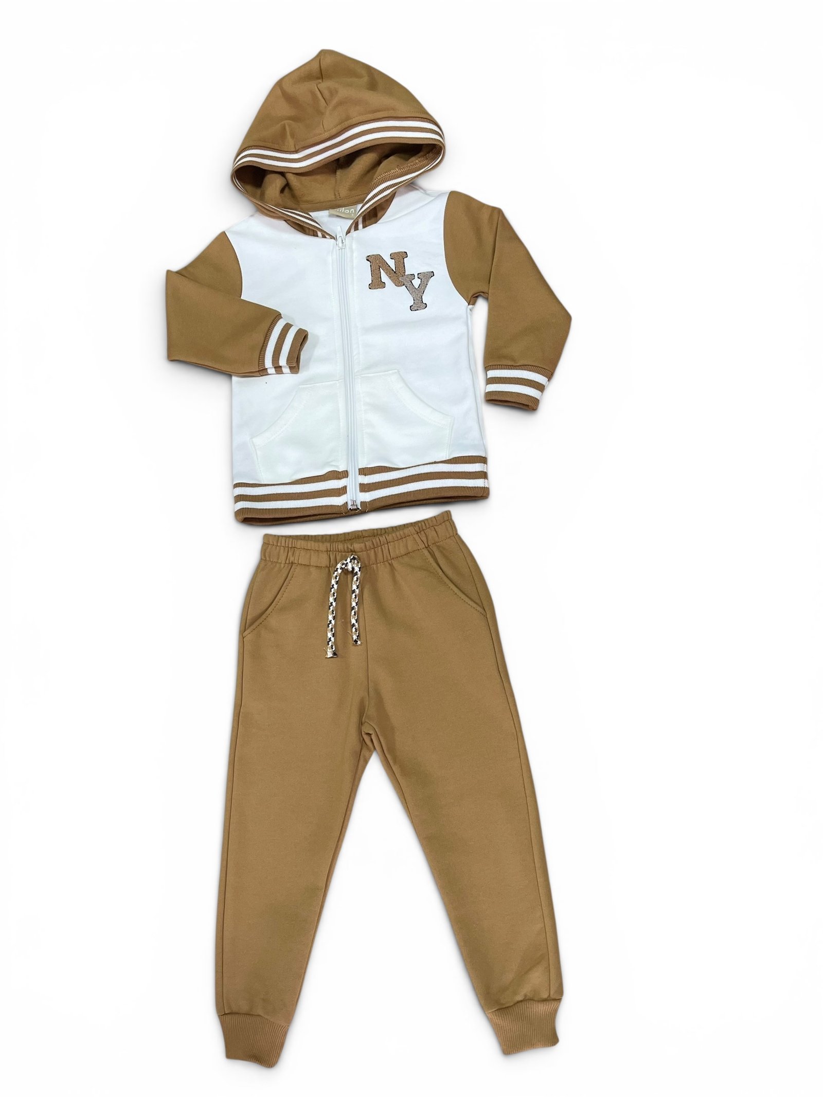 Conjunto Infantil Moletom NY Caramelo - TAM02 - Imagem 4
