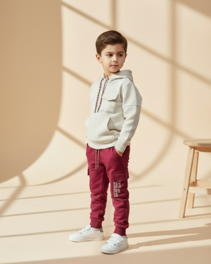 Conjunto Infantil Moletom Urban Off White – TAM 04