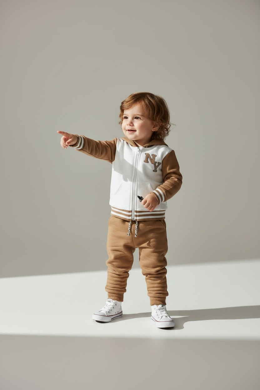 Conjunto Infantil Moletom NY Caramelo - TAM02 - Imagem 3