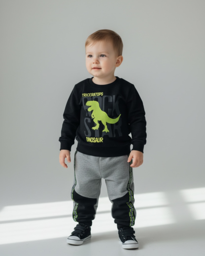 Conjunto Infantil Moletom Dino Rock - TAM01