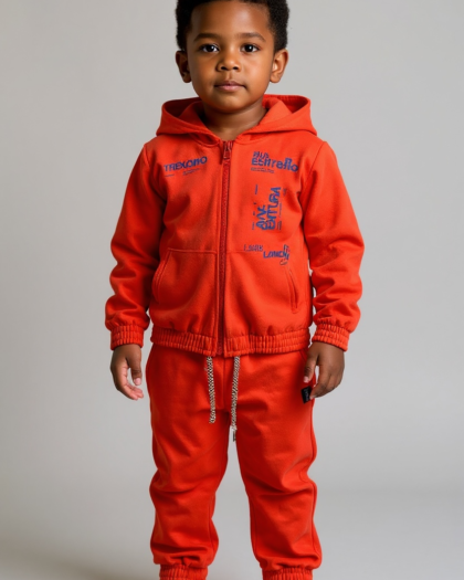 Conjunto Infantil Moletom Street Orange - TAM01