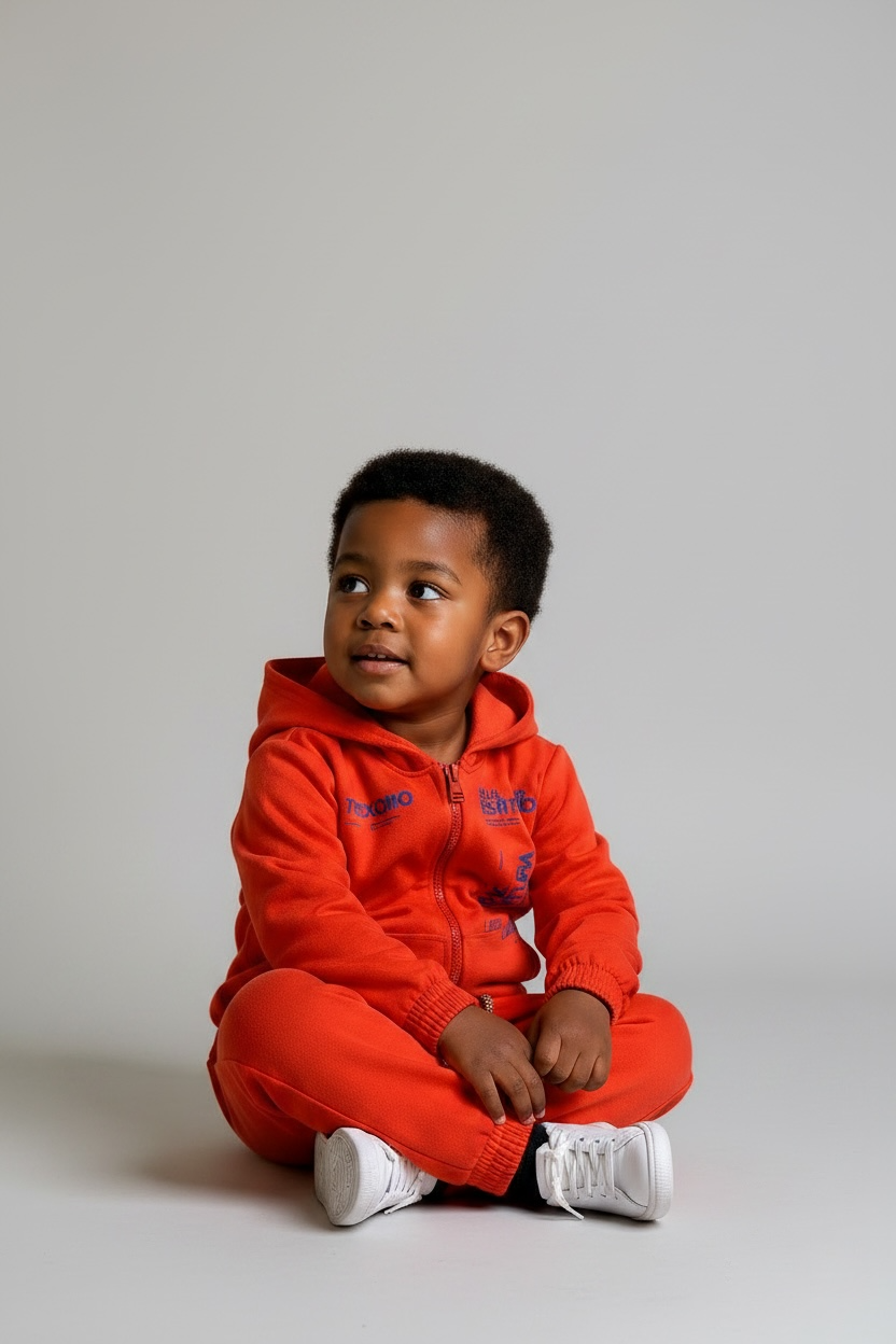 Conjunto Infantil Moletom Street Orange - TAM01 - Imagem 3
