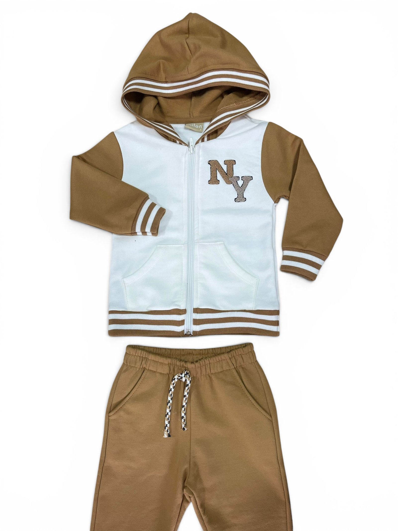 Conjunto Infantil Moletom NY Caramelo - TAM02 - Imagem 5