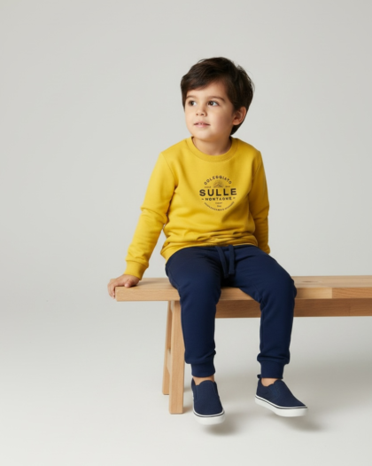 Conjunto Infantil Moletom Sunny Blue – TAM 04