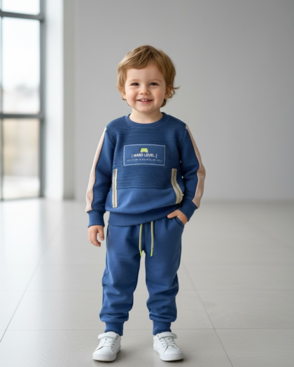 Conjunto Infantil Moletom Urban Azul - TAM01